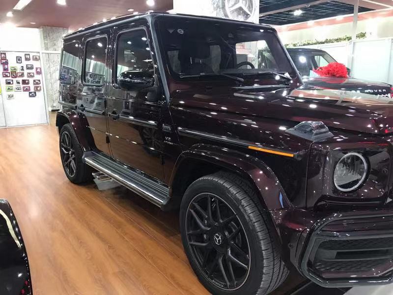 19款奔驰G63限量 酒红/棕黑双拼到店图解-图2