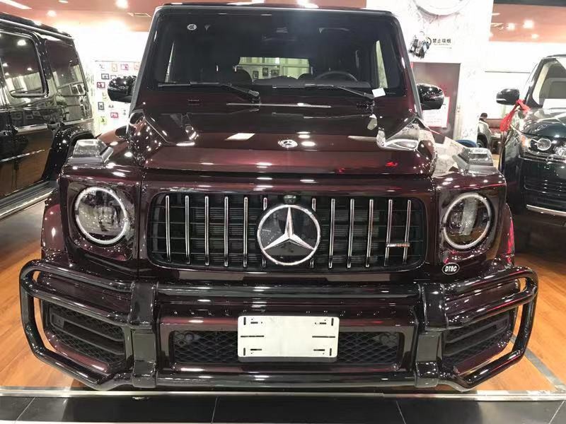 19款奔驰G63限量 酒红/棕黑双拼到店图解-图1