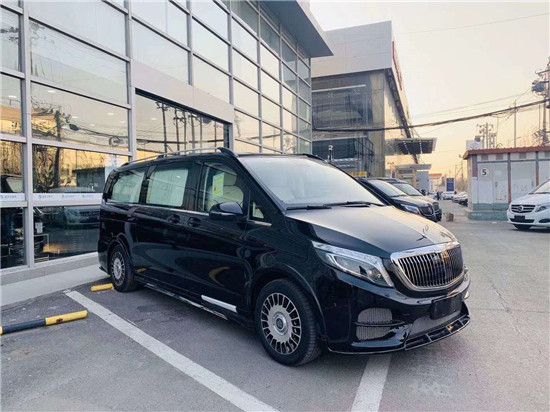 奔驰v260l改装商务车平顶全隔断价格