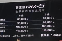 2019成都车展：宝骏RM-5售8.68万起，三种座椅布局