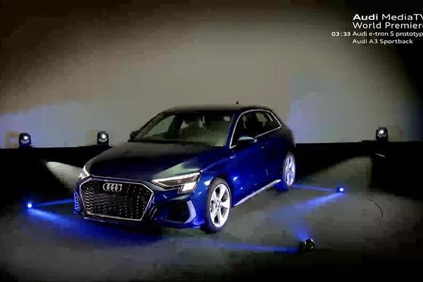 全新奥迪A3全球首发，与第八代高尔夫用同基础架构，3月欧洲预售