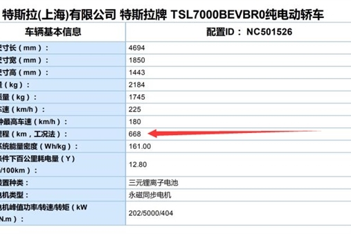 综合续航668km，特斯拉Model 3长续航后驱版国产落实