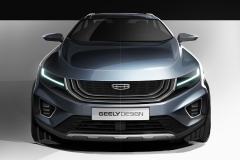 吉利豪越外观设计图曝光 大空间中型SUV