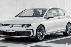 复古与时尚交融 三门版全新高尔夫GTI渲染图