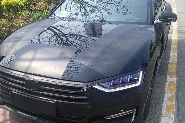 比亚迪汉实车现身，再次感慨外观真帅，还要简配特斯拉吗？