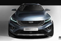 吉利豪越更多设计图曝光 定位中型SUV 外观设计年轻