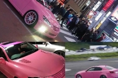 开挖掘机的小姐姐竟喜爱玩漂移，粉红战士IS 350座驾惹人爱