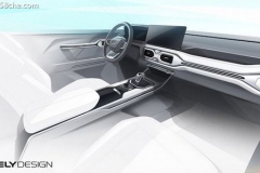 吉利豪越首曝内饰设计图 轴距超越汉兰达