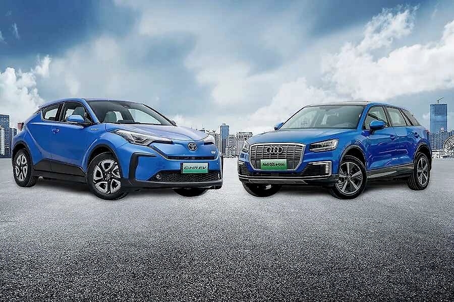 丰田C-HR EV对比奥迪Q2L e-tron，20多万小型纯电SUV该怎么选？