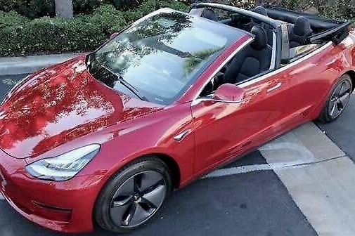 外国老哥真能折腾：继混动版特斯拉后，野生敞篷版Model3又诞生了