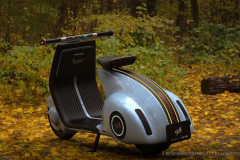 未来踏板车出世！Vespa“电动版 98”亮相