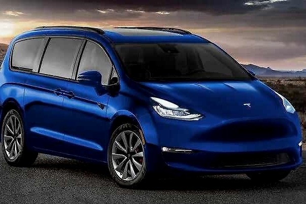 传统MPV“终结者”？特斯拉纯电动MPV渲染图有点帅