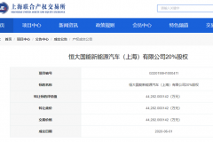 恒大国能上海出售20%股份，地方国资退出接手方未公布