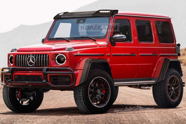 2021年下半年亮相！奔驰G550 4×4²渲染图曝光