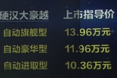 全新吉利豪越正式上市 售10.36-13.96万元 搭1.8T动力