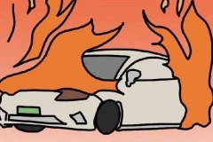 1个小时后，我的电动车着了…