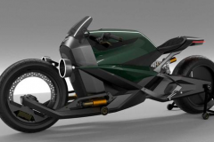 宾利打造的电动摩托！科幻造型袭人，灵感来自海浪中的游泳者