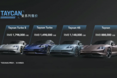 加速5.4S/最大续航489km 保时捷Taycan基础版售88.80万元