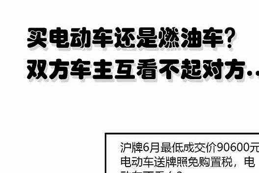 买电动车还是燃油车？双方车主互相看不起对方......