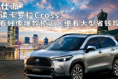 解读卡罗拉Cross：初看好像爆款预定，细看大型省钱现场