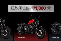 71800元！本田巡航车款CM500（Rebel 500）国内发布