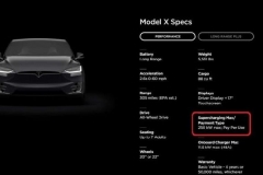 特斯拉Model S/X 最大充电功率将提升至 250kW