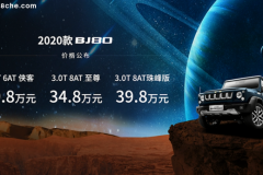 29.8万起 BJ80携手中国首辆火星车上市
