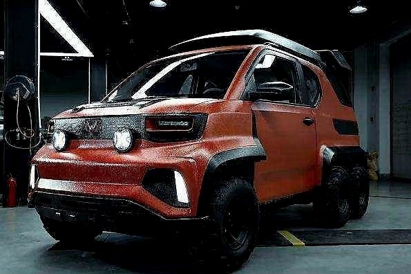 “6×6”式宏光MINI EV特别版实车曝光，将亮相成都车展