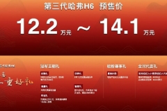12.2——14.1万元，第三代哈弗H6携好礼正式开启全球预售