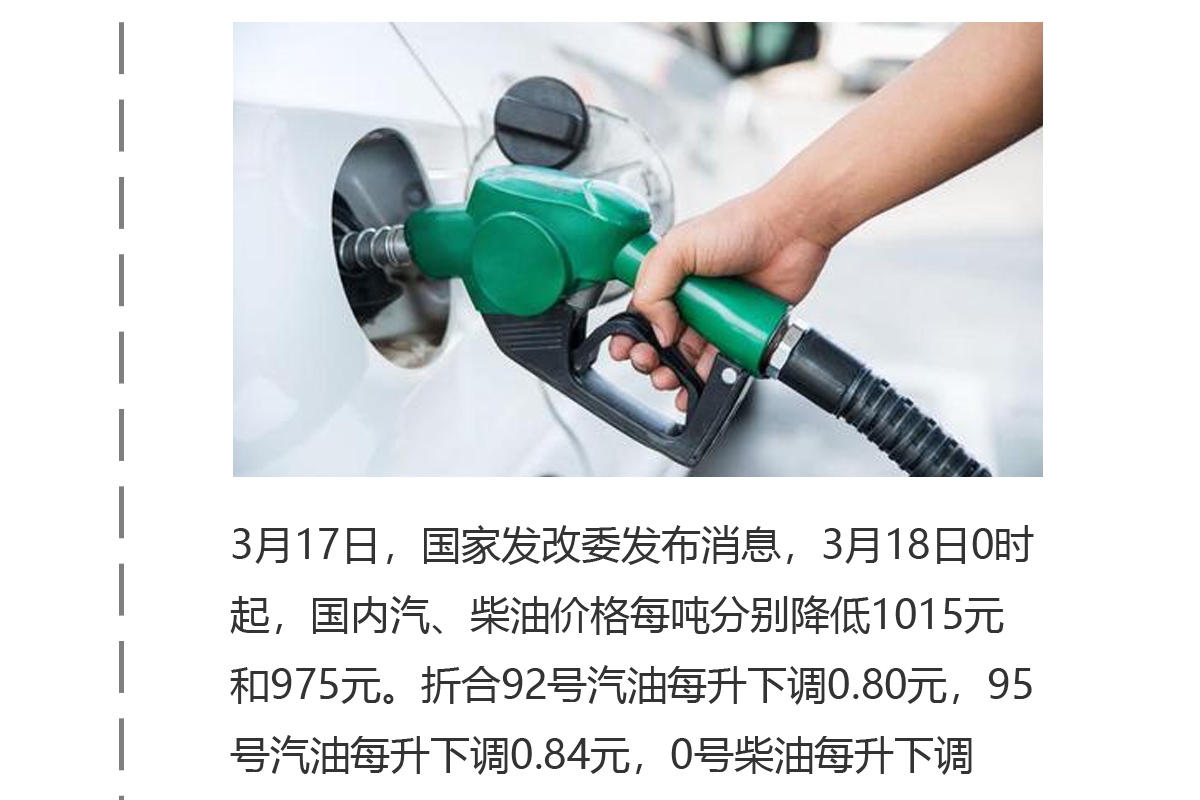 今日油价大幅下调！加满一箱油到底能省多少钱？