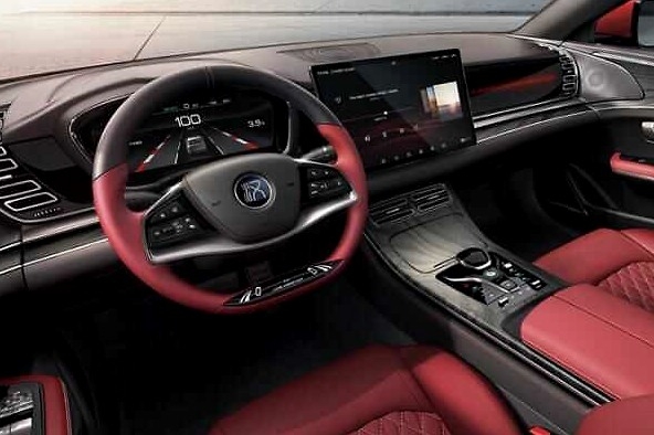 可旋转中控屏仍是亮点 比亚迪发布汉内饰官图