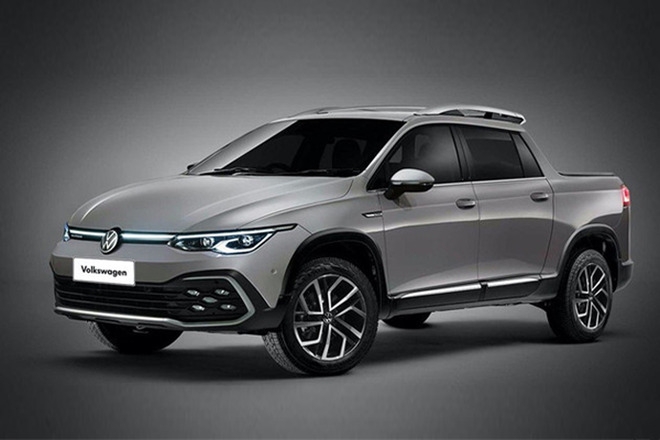 皮卡界的“小钢炮” 全新大众高尔夫皮卡渲染图