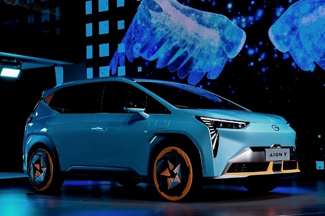 造型个性还带5G 纯电SUV埃安Y全球首发