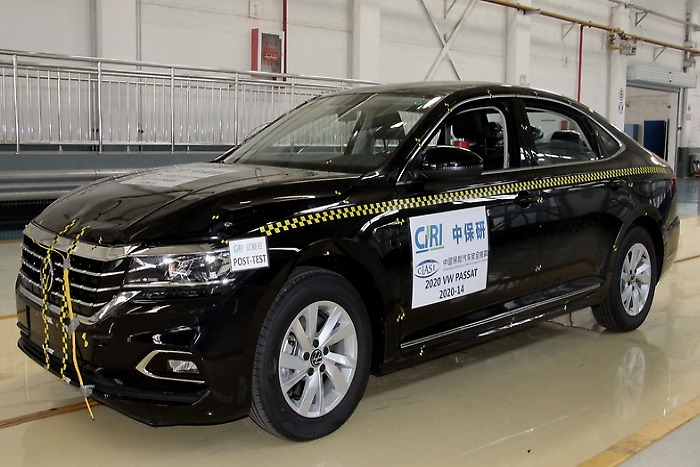 中保研五款车型碰撞结果出炉 帕萨特优秀阿特兹一般
