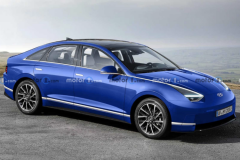 现代IONIQ 6渲染图曝光 基于E-GMP平台打造/或将于2022年发布