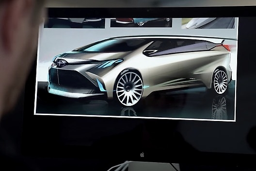 受子弹头列车影响 全新丰田Sienna设计稿发布