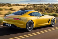 新款奔驰AMG GT渲染图曝光 或将于明年上半年亮相