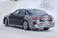 中期改款奥迪A8谍照曝光 前脸采用新设计