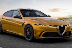 阿尔法·罗密欧全新轿车渲染图 定位中大型轿车/2025年推出