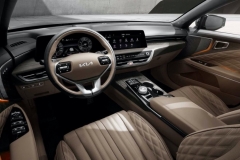 起亚K8内饰官图发布 采用全新LOGO/配大尺寸双联屏