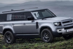 路虎卫士130渲染图 车长增加342毫米/三排座椅布局