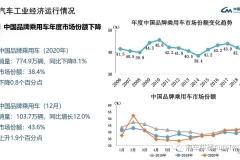 中汽协：自主品牌2020年市场份额下跌至14年最低