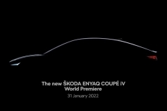 斯柯达发布Enyaq Coupe iV 预告图 2022年1月31日发布