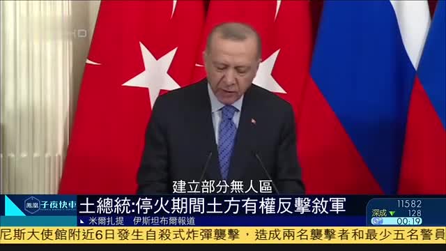 土耳其总统：停火期间土方有权反击叙军