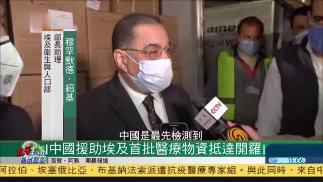 中国援助埃及首批医疗物资抵达开罗
