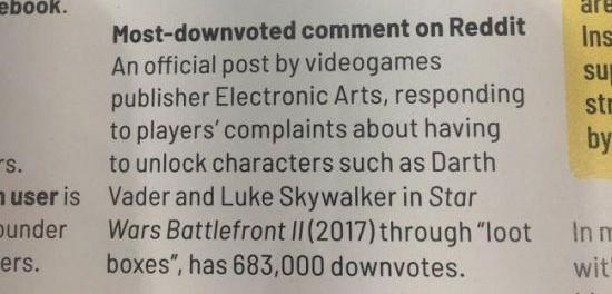EA《星球大战：前线2》因为惹怒玩家竟然得奖了