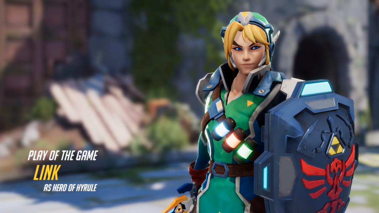 玩家为《塞尔达传说》林克打造《守望先锋》特写