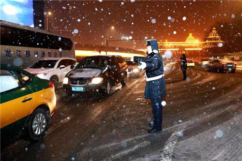 保畅通 再集结 龙江交警第二次也很美