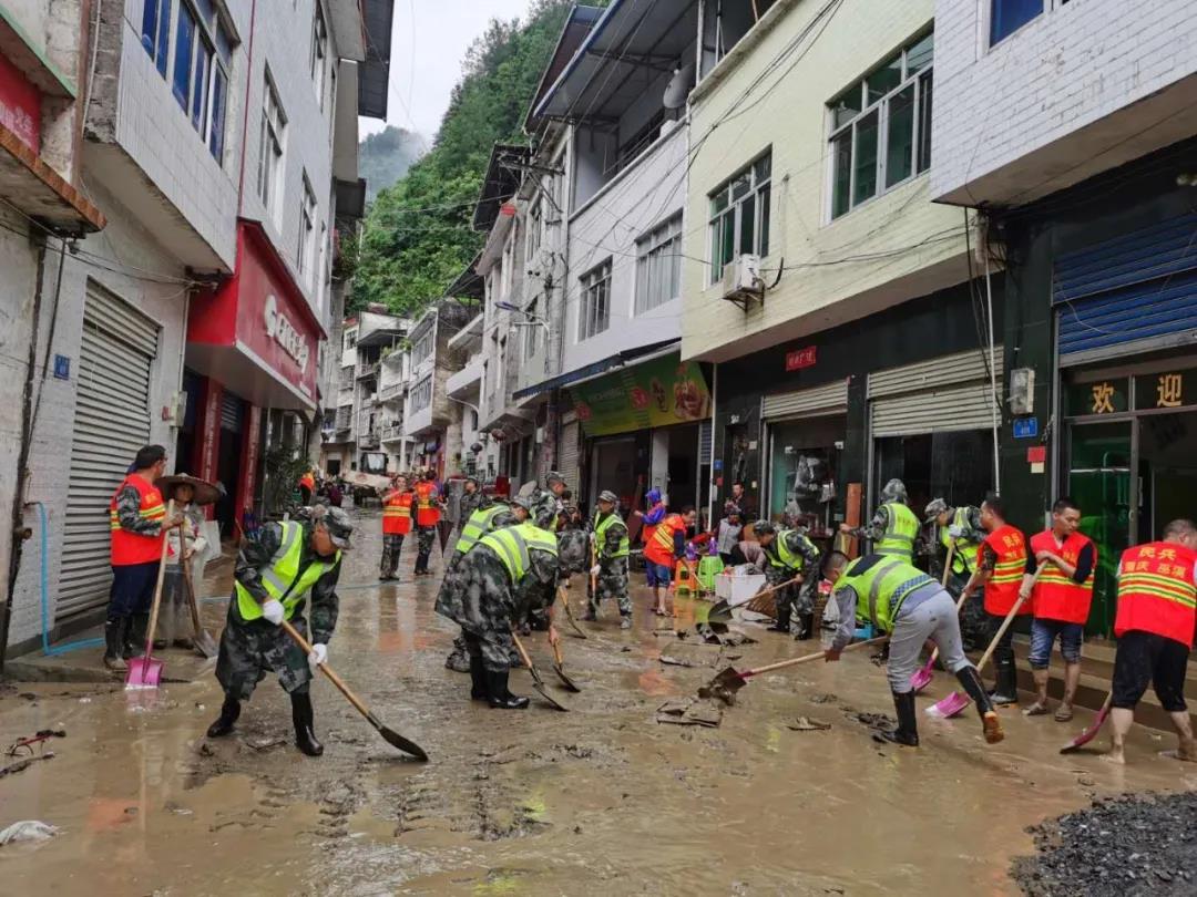 强降雨导致巫溪县多地受灾