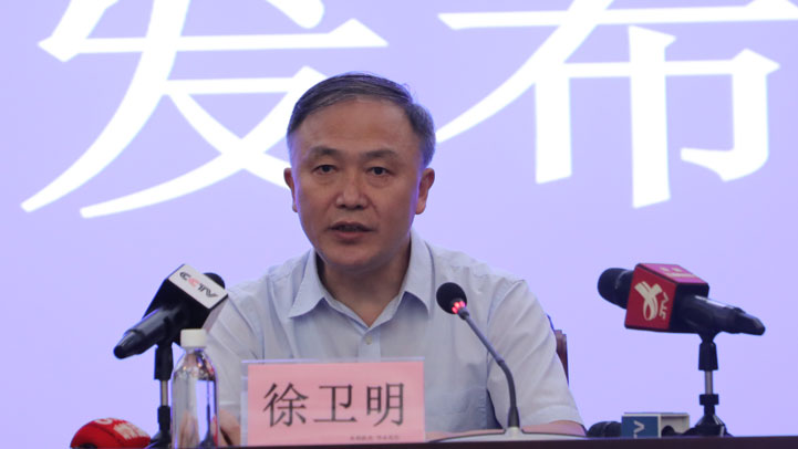 省防指秘书长,省水利厅副厅长兼省应急管理厅副厅长徐卫明(图片由